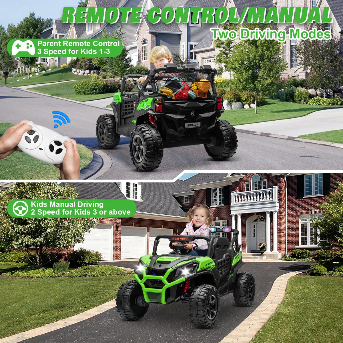 2 Seater 24V Powered Ride on Car with Remote D83801