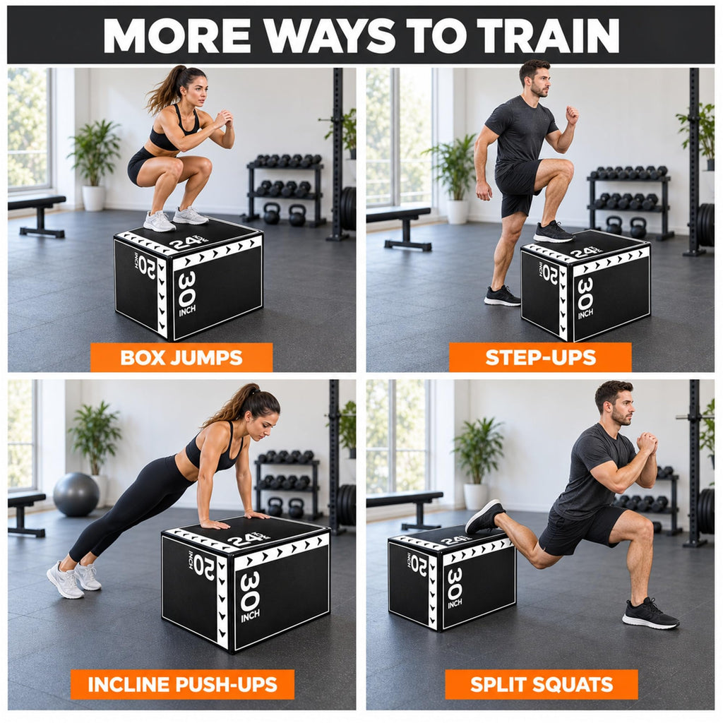3-in-1 Foam Plyometric Jump Box X42182