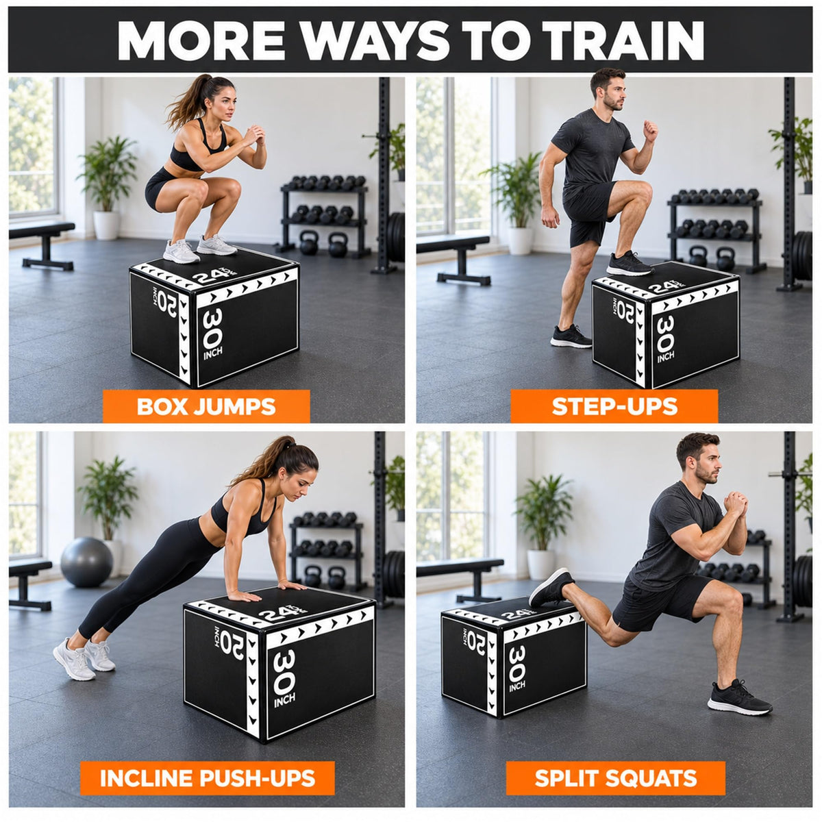 3-in-1 Foam Plyometric Jump Box X42182