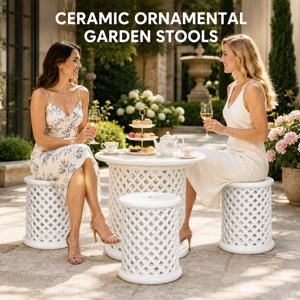 Glazed Ceramic Garden Stool N86211