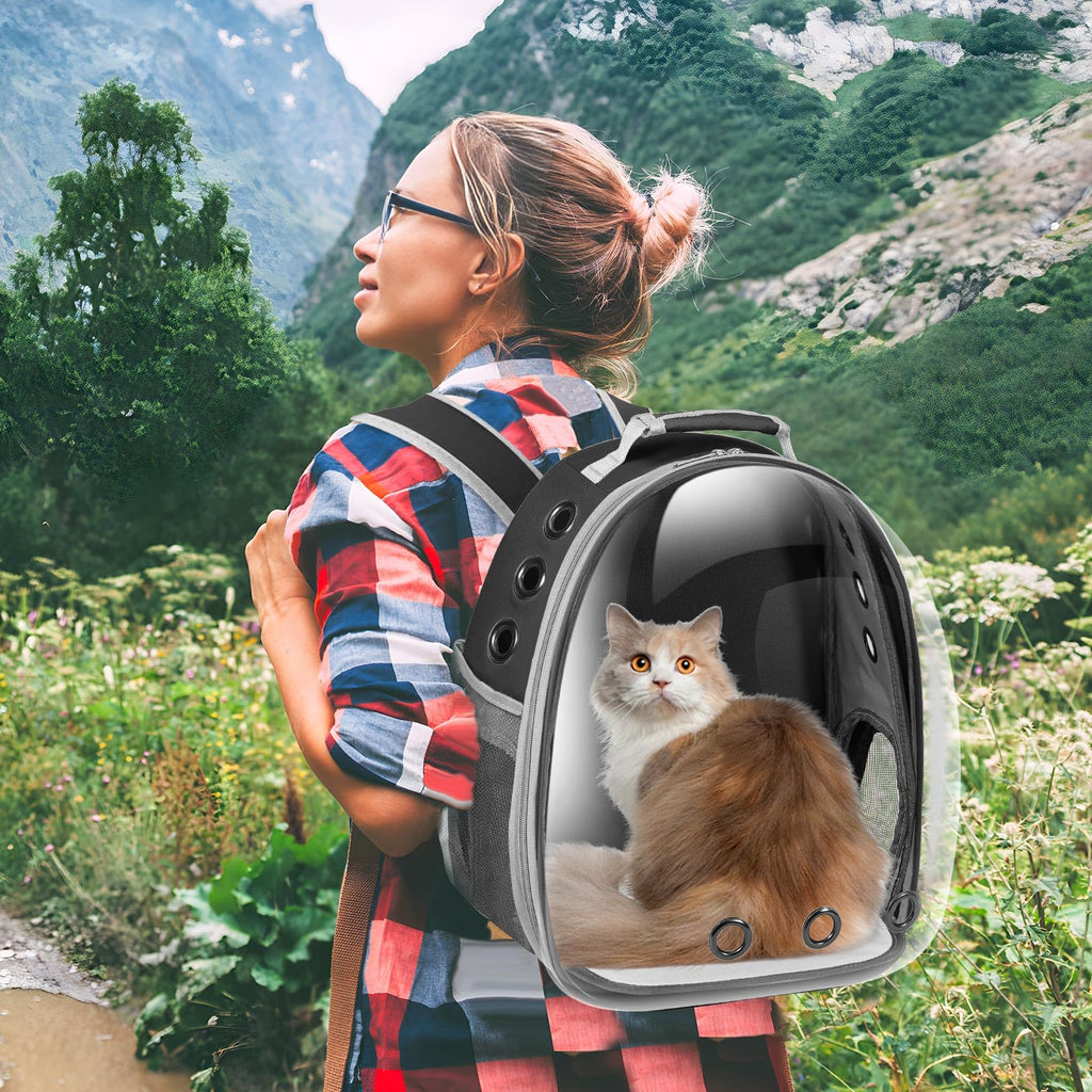 Black Cat Pet Carrier Backpack D32284