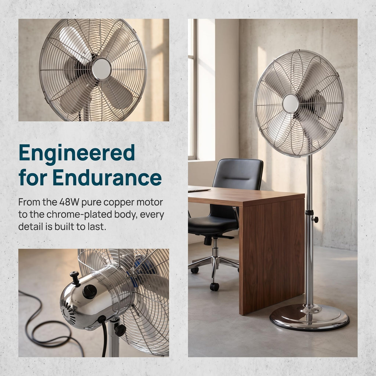 16 Inch Oscillating Pedestal Fan P516