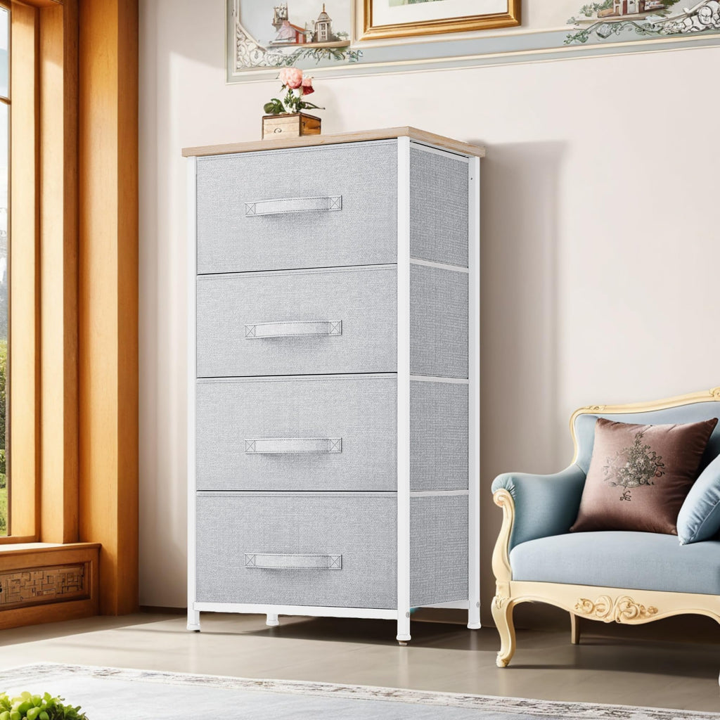 4 Drawer Fabric Storage Dresser U4162