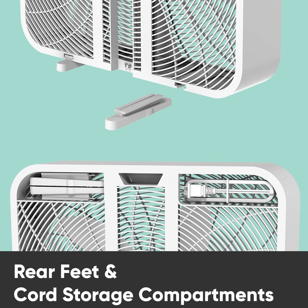 20 Inch 3 Speed Quiet Box Fan with Remote Control R3217