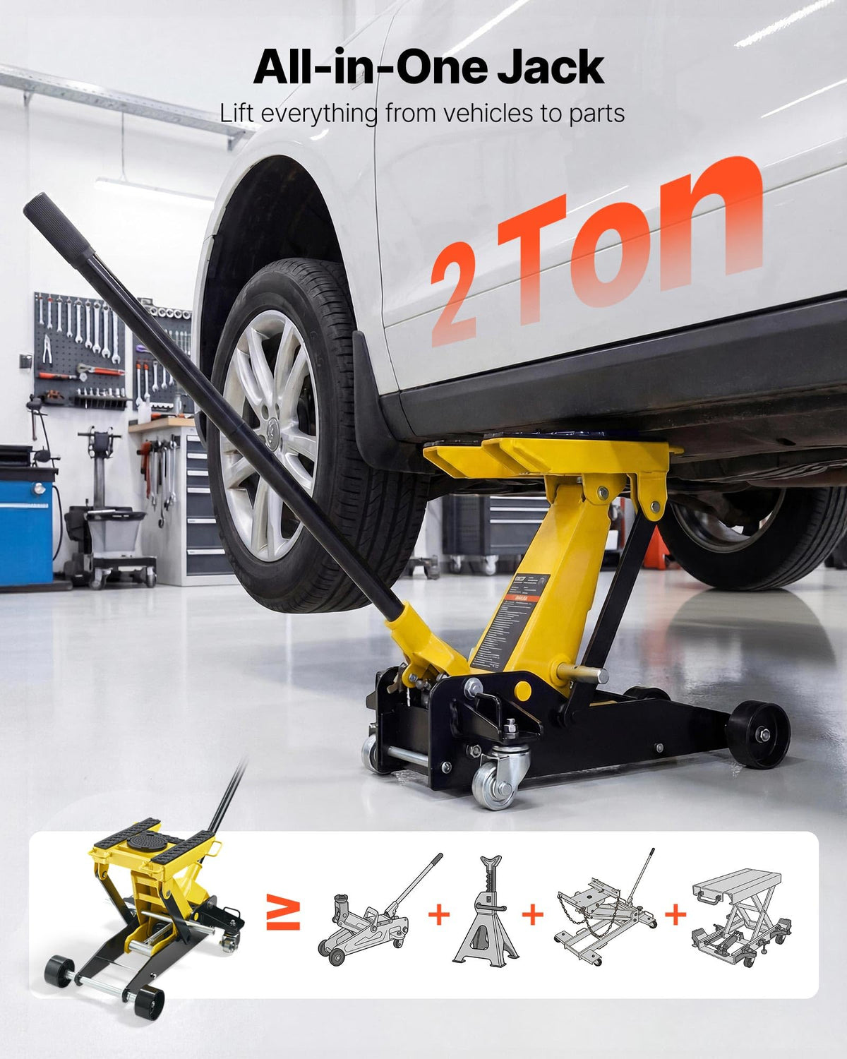 2 Ton Steel Hydraulic Floor Jack I794489