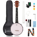 23" Sapele Wood Banjo Ukulele E5129