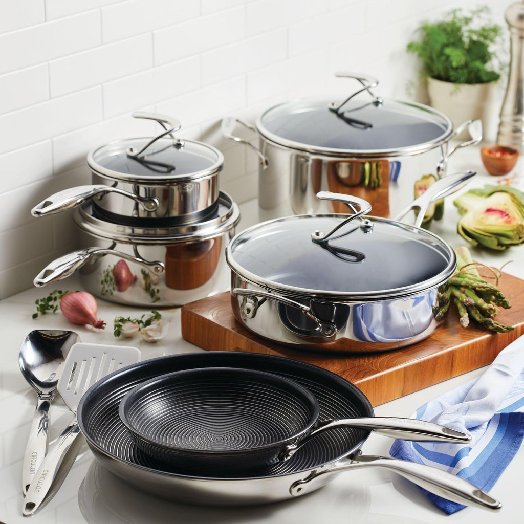 Stainless Steel Nonstick 12 Piece Cookware Set G8078
