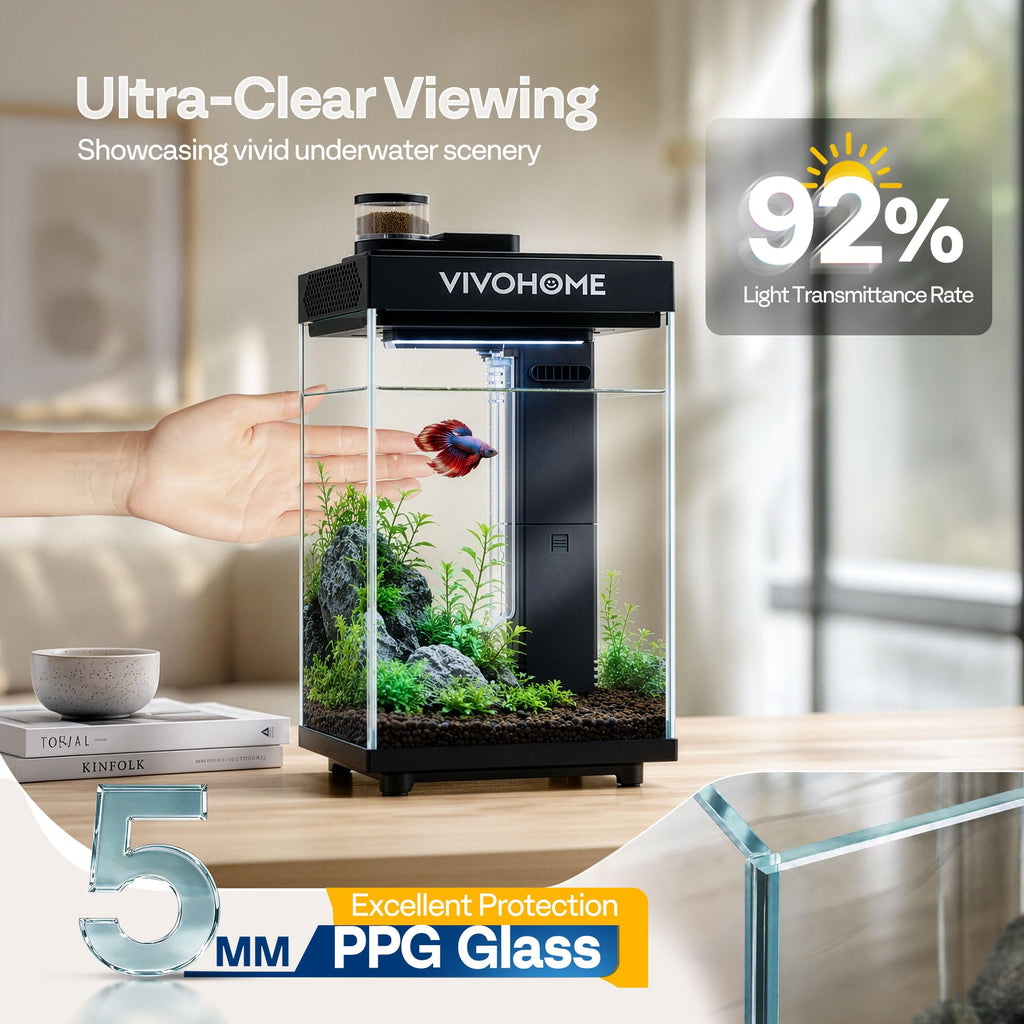 2 Gallon Smart Fish Tank with Auto Feeder X134