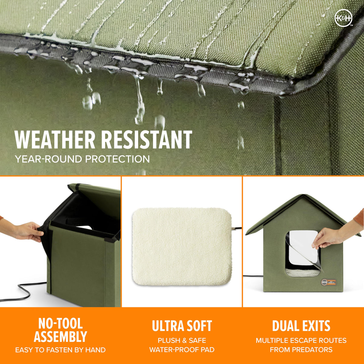20W Heated Cat House J983761