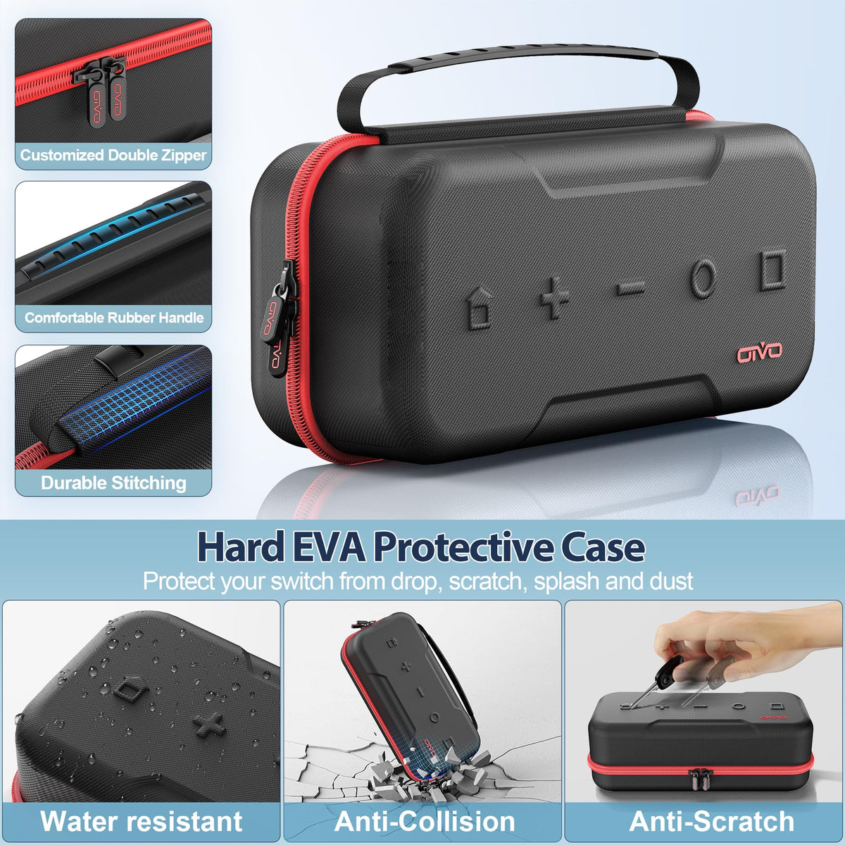 Switch OLED Carrying Case with 20 Games I9645