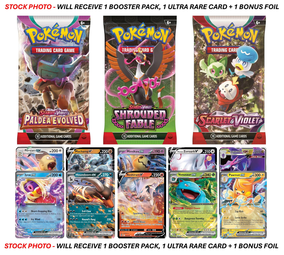 Pokemon TCG Booster Pack and Ultra Rare Holofoil Card E589832