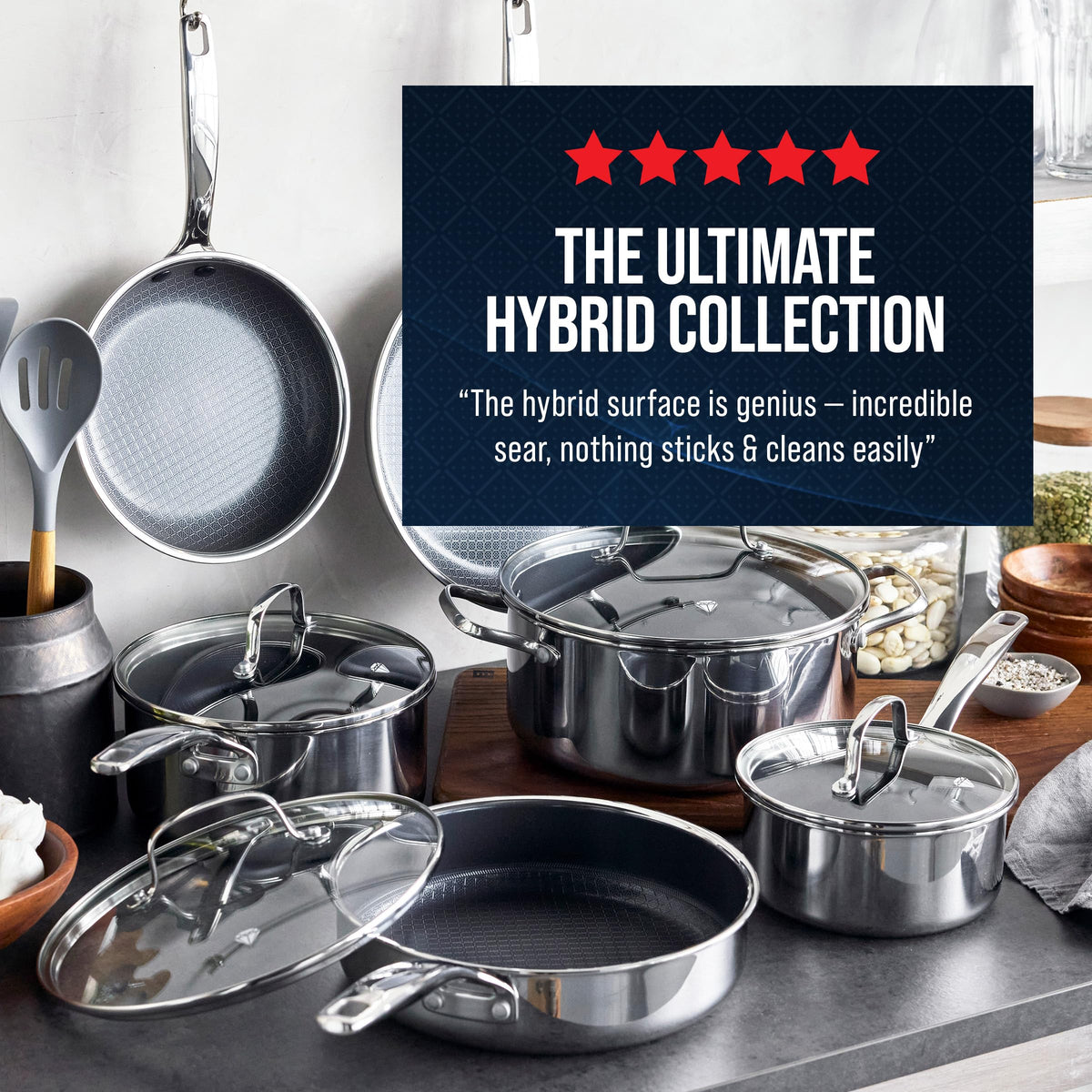 16 Piece Nonstick Stainless Steel Cookware Set K1035