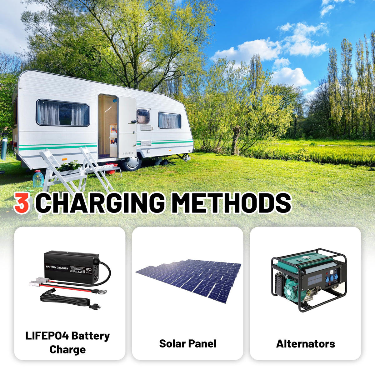 12V 100Ah LiFePO4 Lithium Battery Z46496