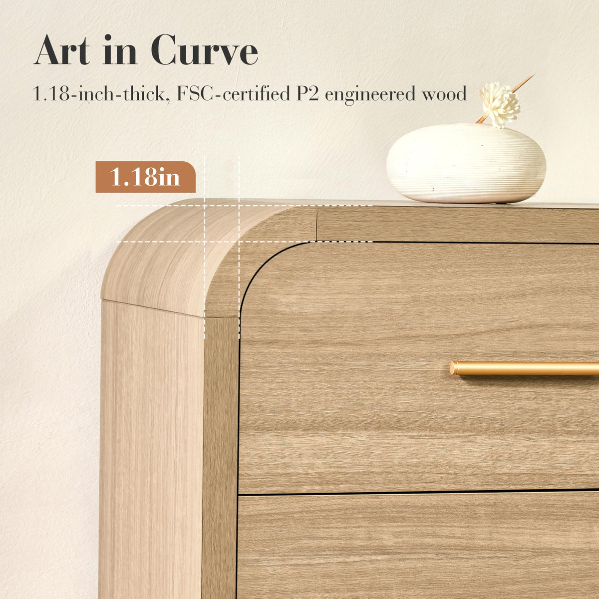 Gray Oak 9 Drawer Dresser I4285