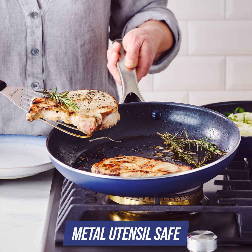 Blue 10 Piece Ceramic Nonstick Cookware Set B28777