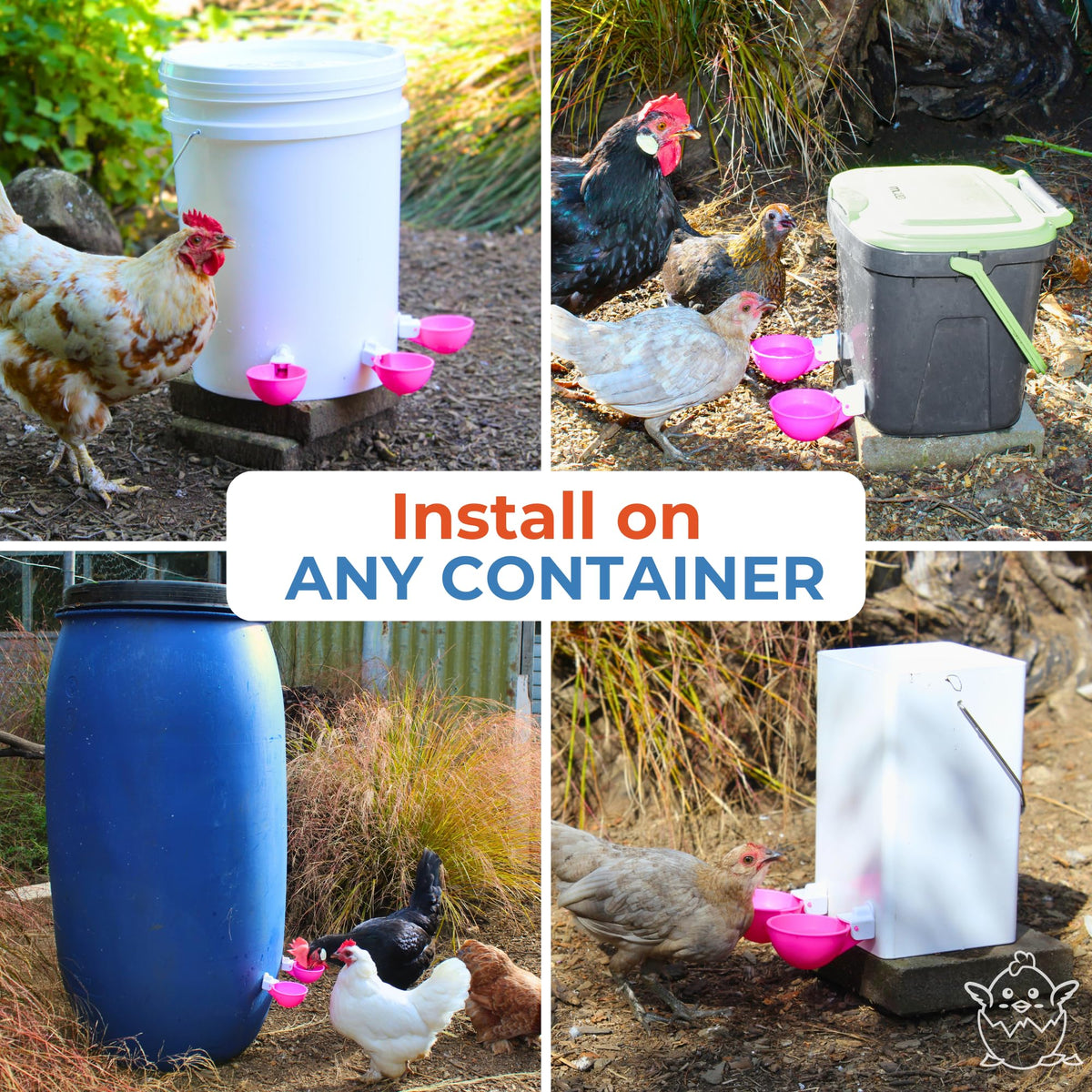 Automatic Chicken Waterer Cups 5 Pack V672820