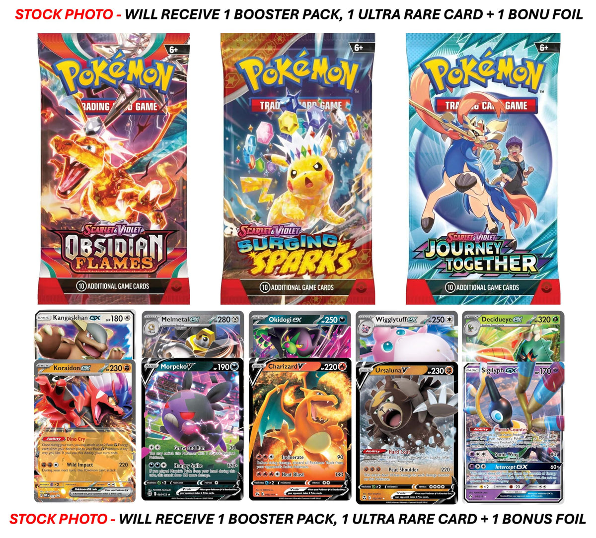 Pokemon TCG Booster Pack and Ultra Rare Holofoil Card E589832