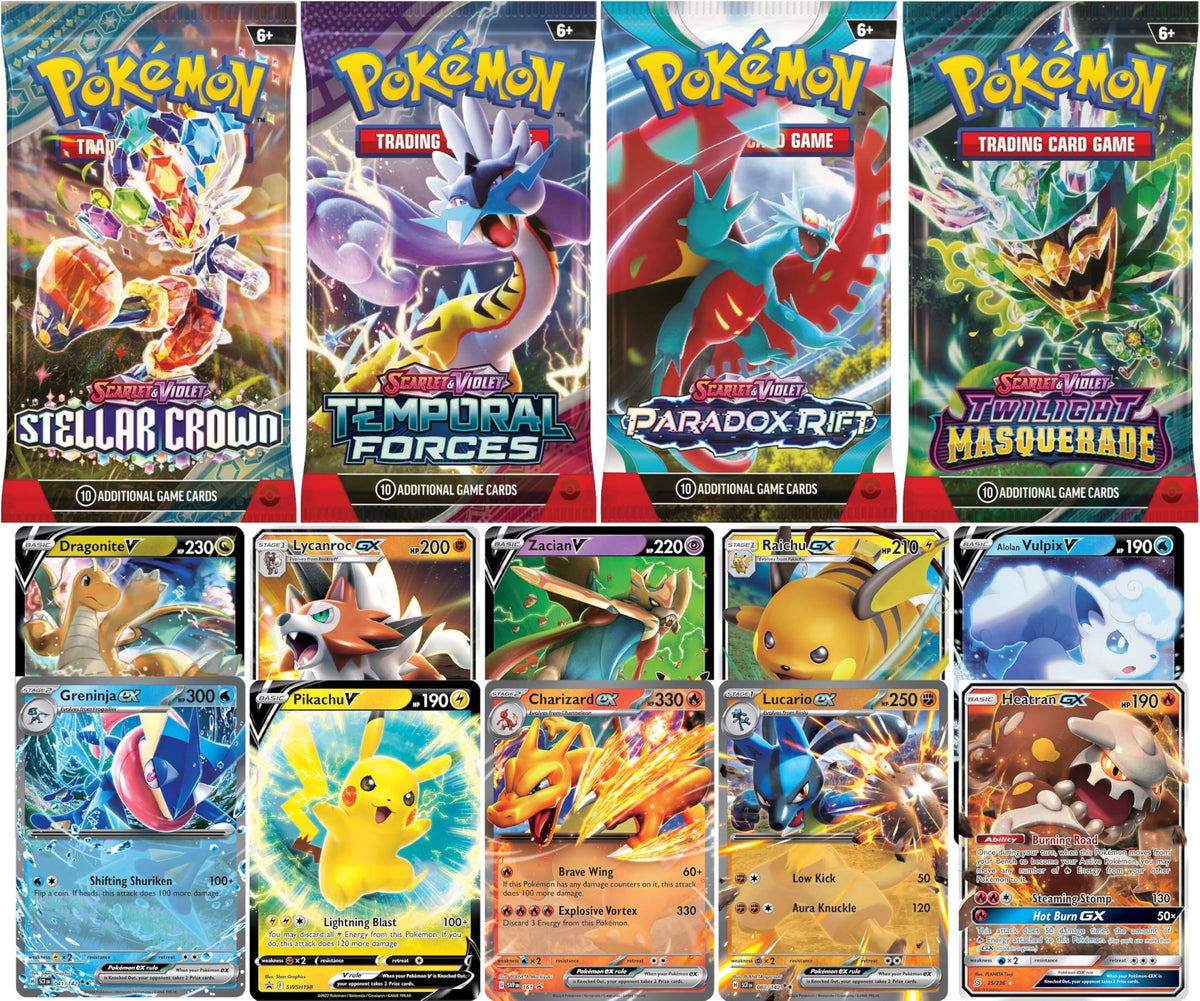 Pokemon TCG Booster Pack and Ultra Rare Holofoil Card E589832