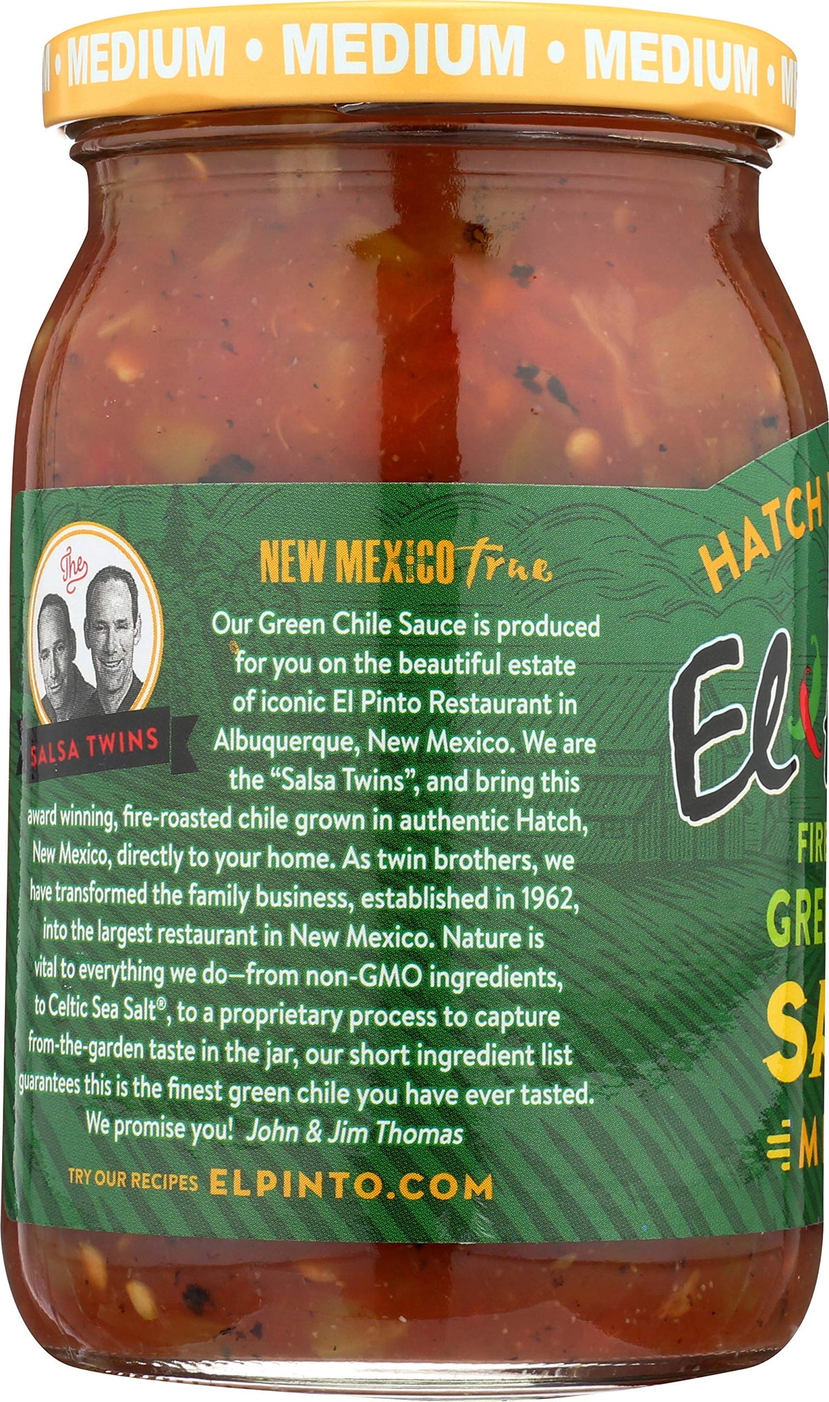 Green Chile Sauce Medium 16 Ounce Pack of 6 A439