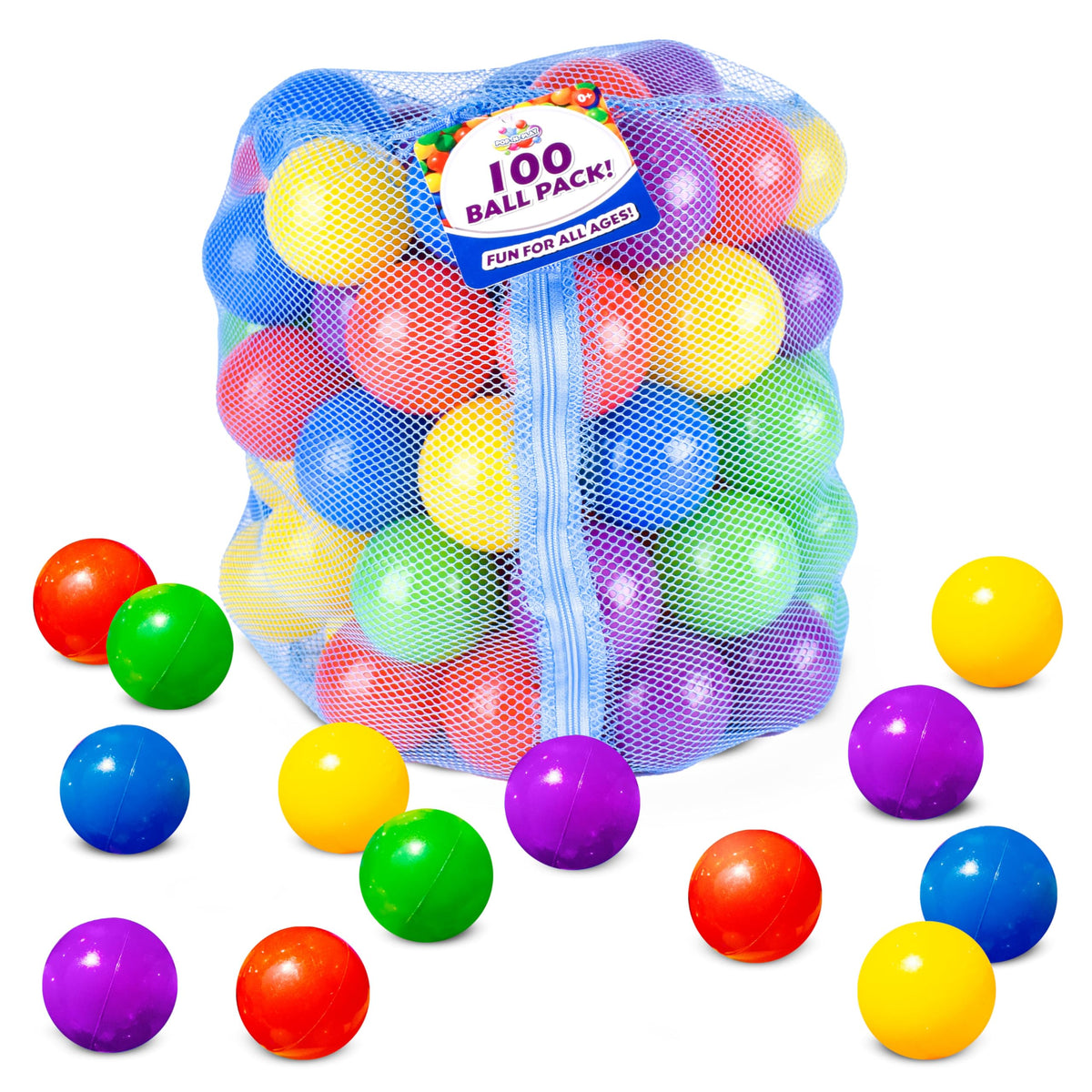 100 Count Multi Colored Play Balls F78041