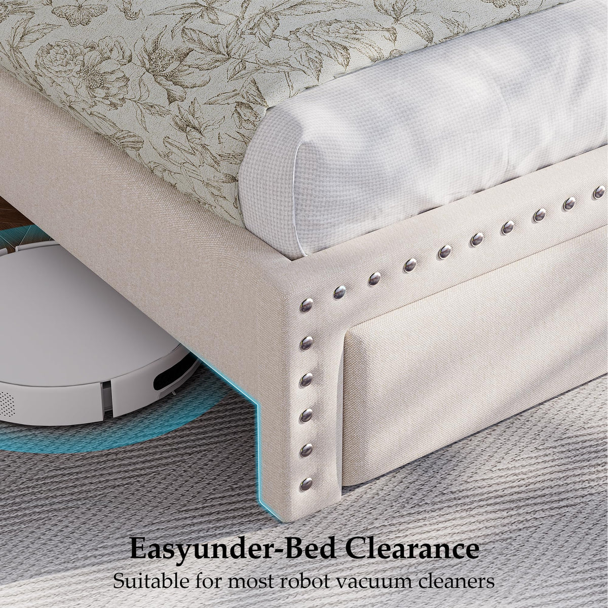 Queen Bed Frame with 2 Drawers V262949