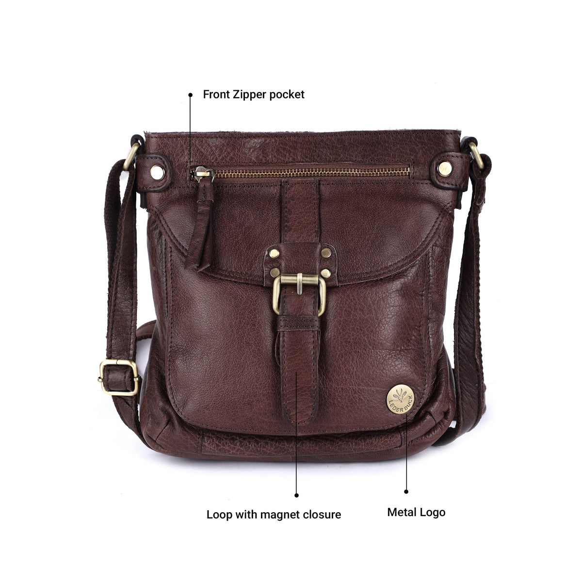 Real Leather Crossbody Handbags & Purses S4471