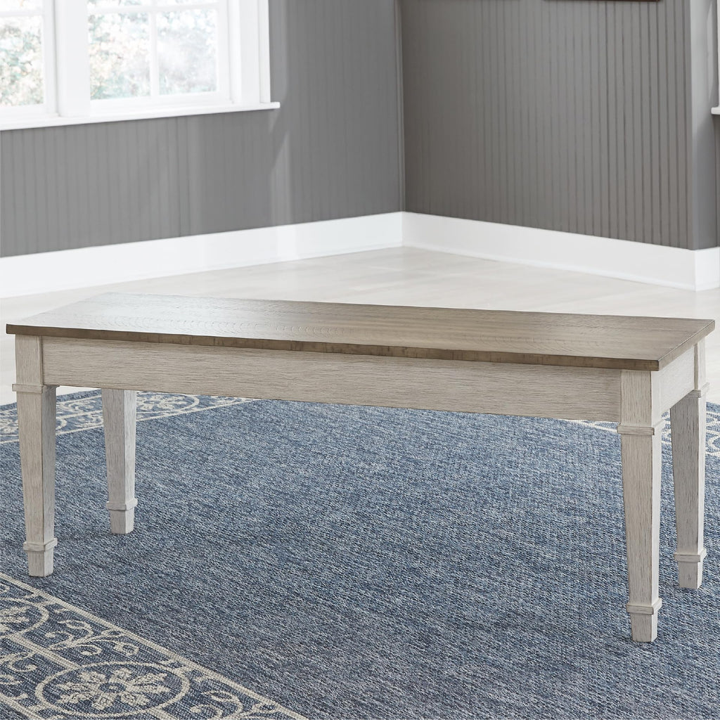 White Light Brown Wood Storage Bench X907602
