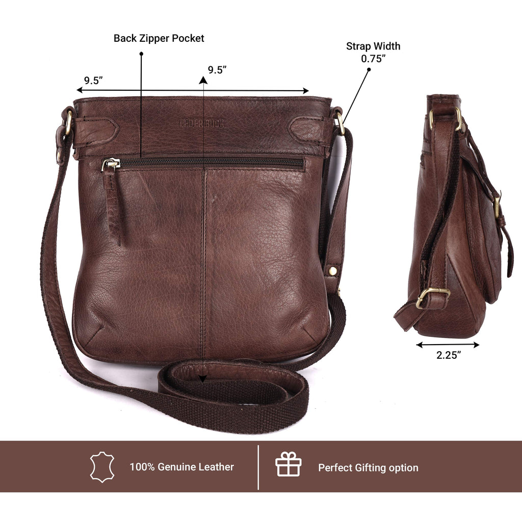 Real Leather Crossbody Handbags & Purses S4471