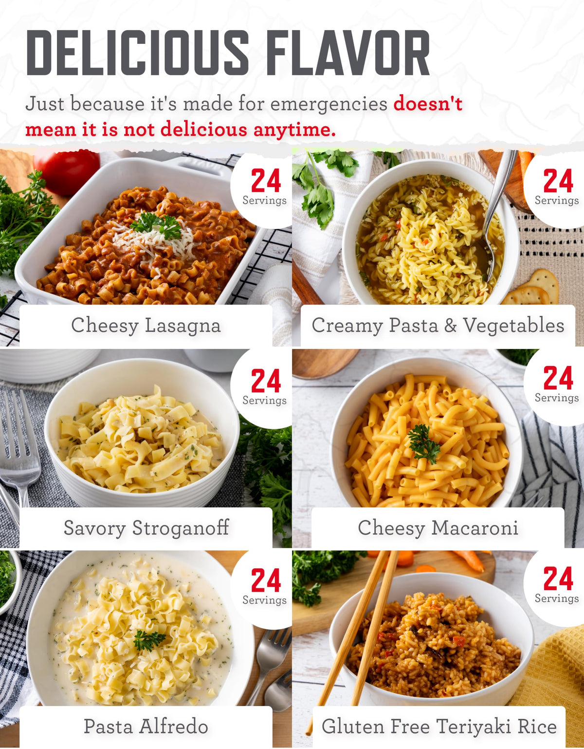 Emergency Food Freeze Dried 360 Servings S58454