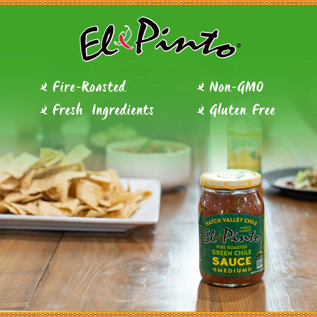 Green Chile Sauce Medium 16 Ounce Pack of 6 A439